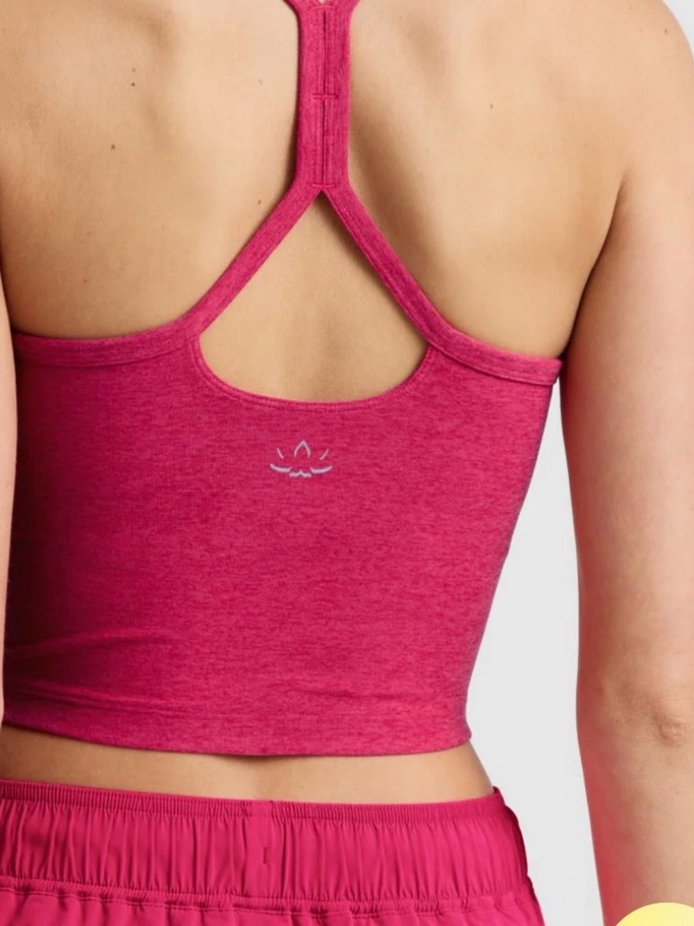 Beyond Yoga Elegant Magenta Strappy Bra - Picture 4 of 4